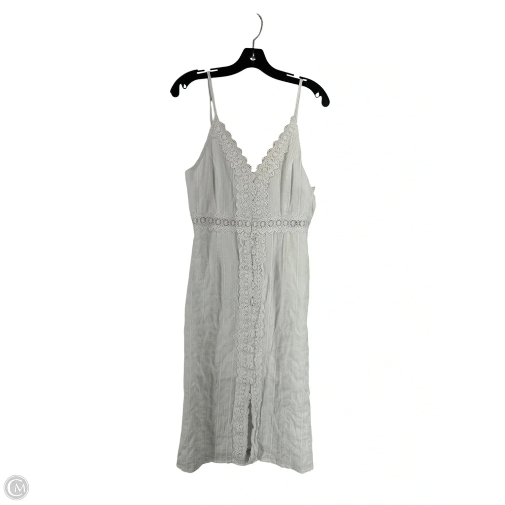 Dress Casual Midi By Clothes Mentor In White, Size: S