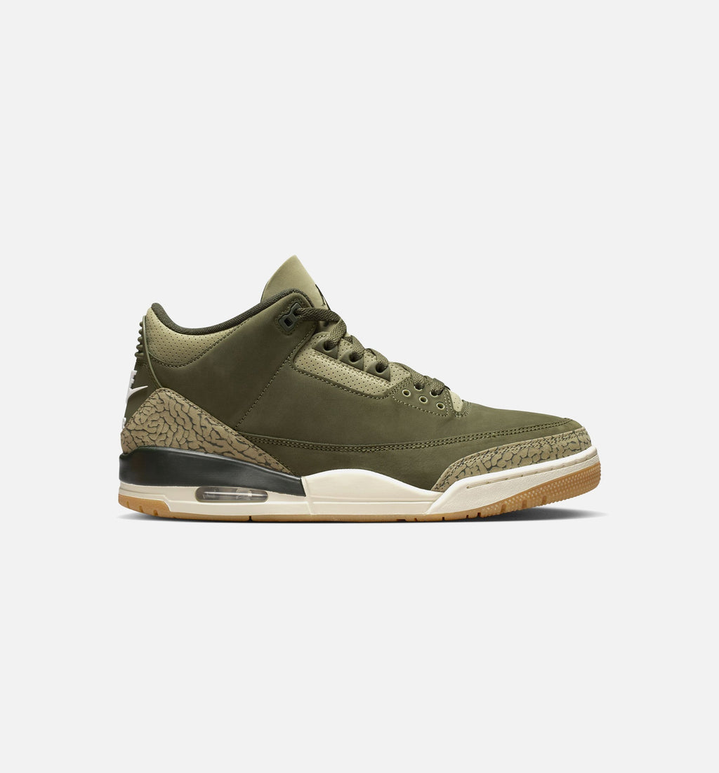 Air Jordan 3 Retro Medium Olive – Men's Lifestyle Shoe | Medium Olive/Sequoia/Neutral Olive/Sail/Total Crimson