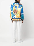 Casablanca Paysage-print quilted jacket