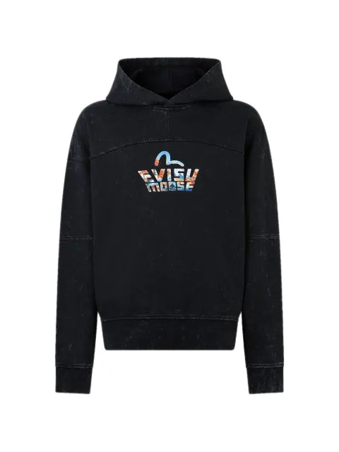 Moose Knuckles x Evisu printed hoodie