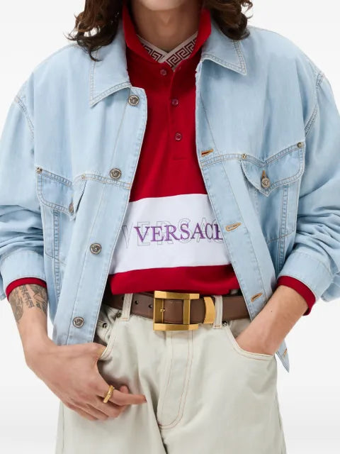 Versace elasticated-waist jacket