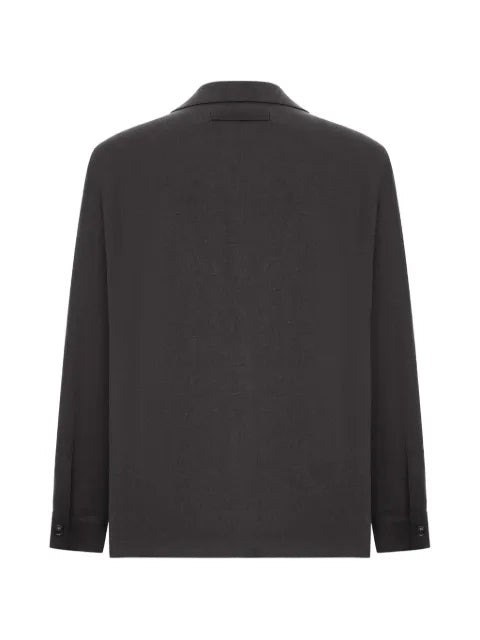 Zegna linen patch-pocket jacket