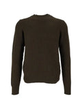 Circolo 1901 basket-weave crew-neck sweater