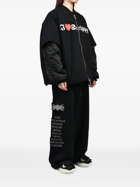 N.HOOLYWOOD layered-design bomber jacket