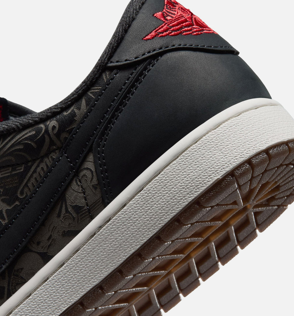 Air Jordan 1 Retro Low OG "Laser" Black and Varsity Red Men's Shoe – Black/Varsity Red/Summit White