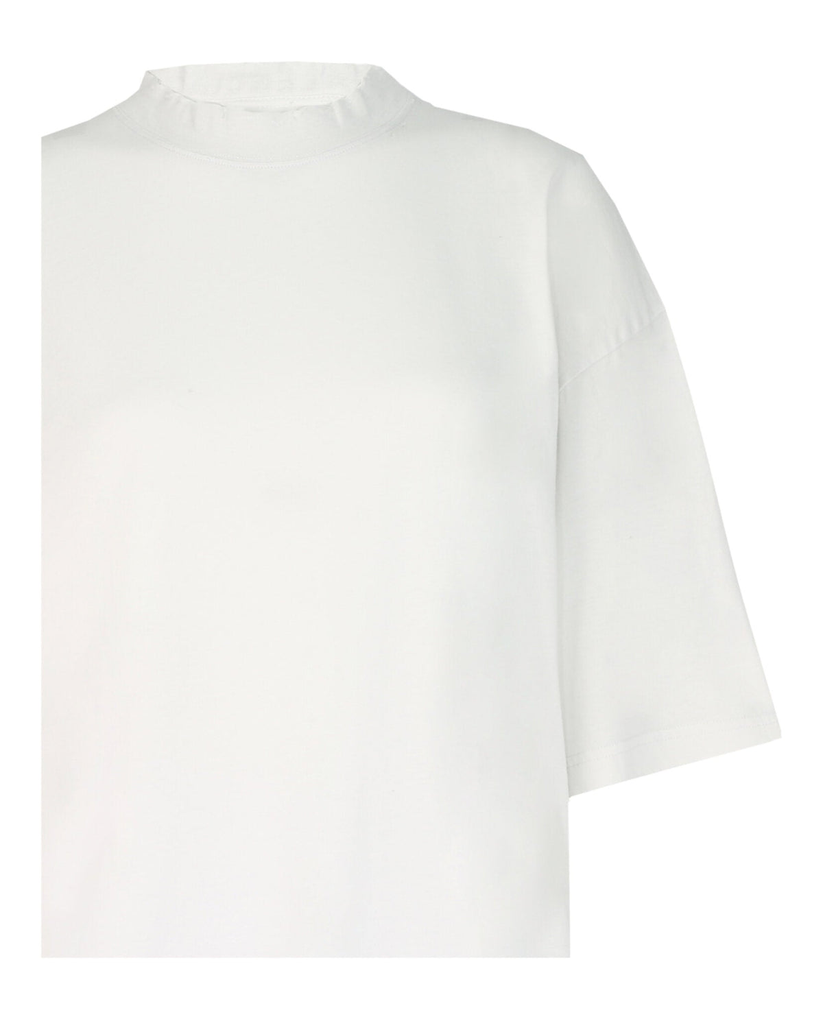 Balenciaga Womens Crewneck Distressed T-Shirt