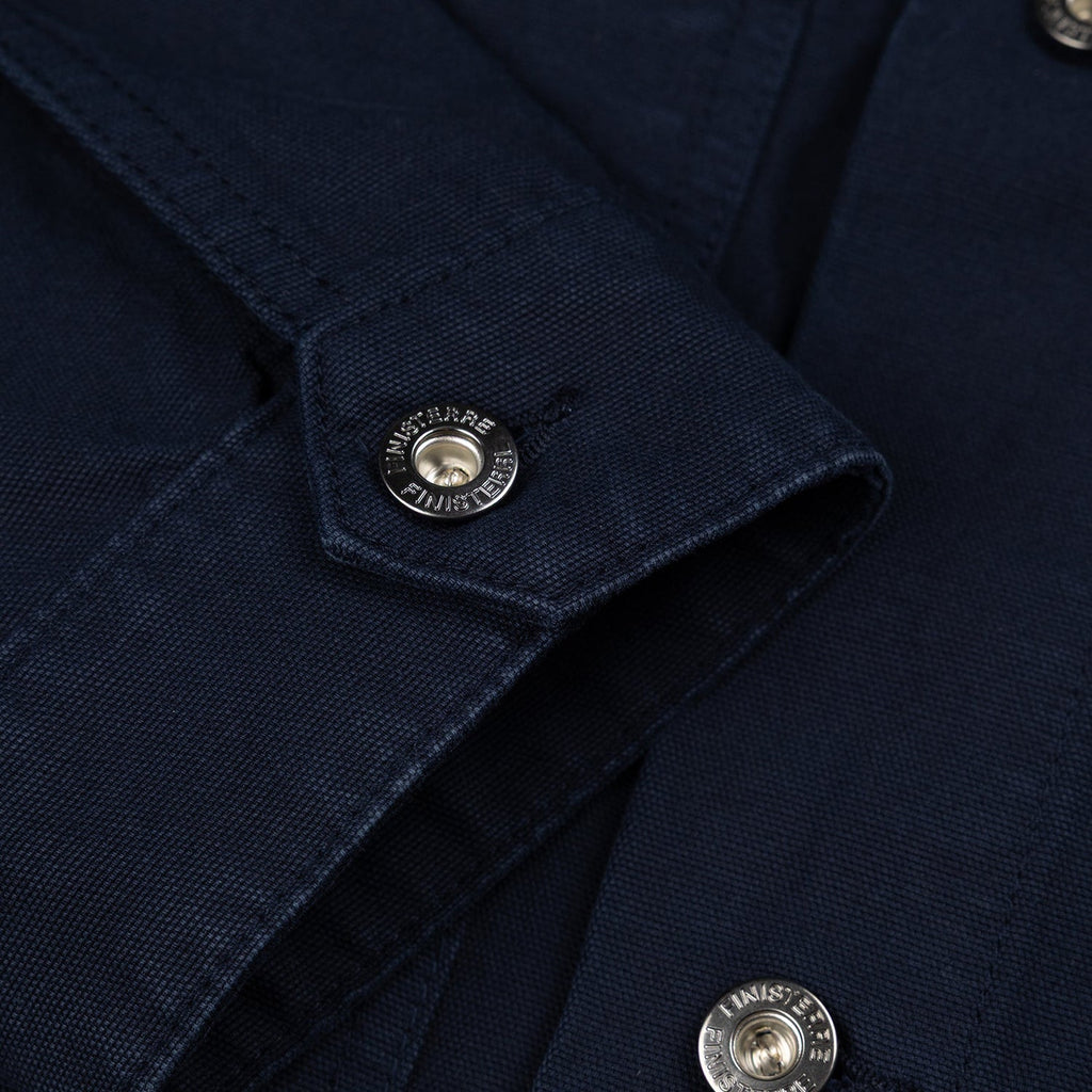 Finisterre Basset Trucker Jacket: Navy