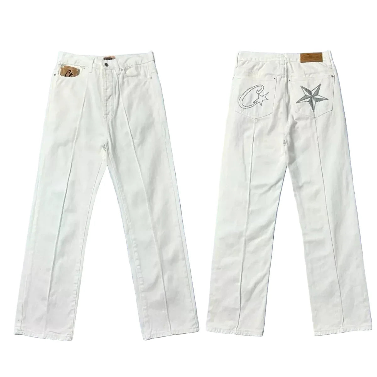 Corteiz Heavyweight Denim Pants White