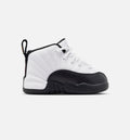 Air Jordan 12 Retro Taxi Infant/Toddler Lifestyle Shoes - White/Black/Taxi