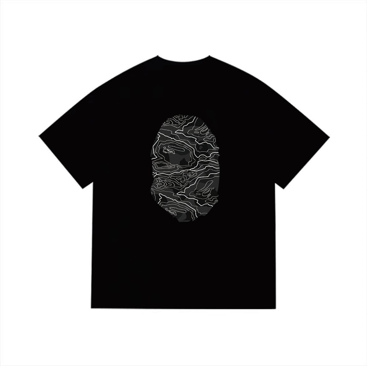 BAPE Oval Front and Back Graphic Short-Sleeve T-Shirt