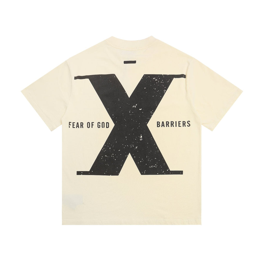 Barriers Cream Front & Back Graphic T-Shirt