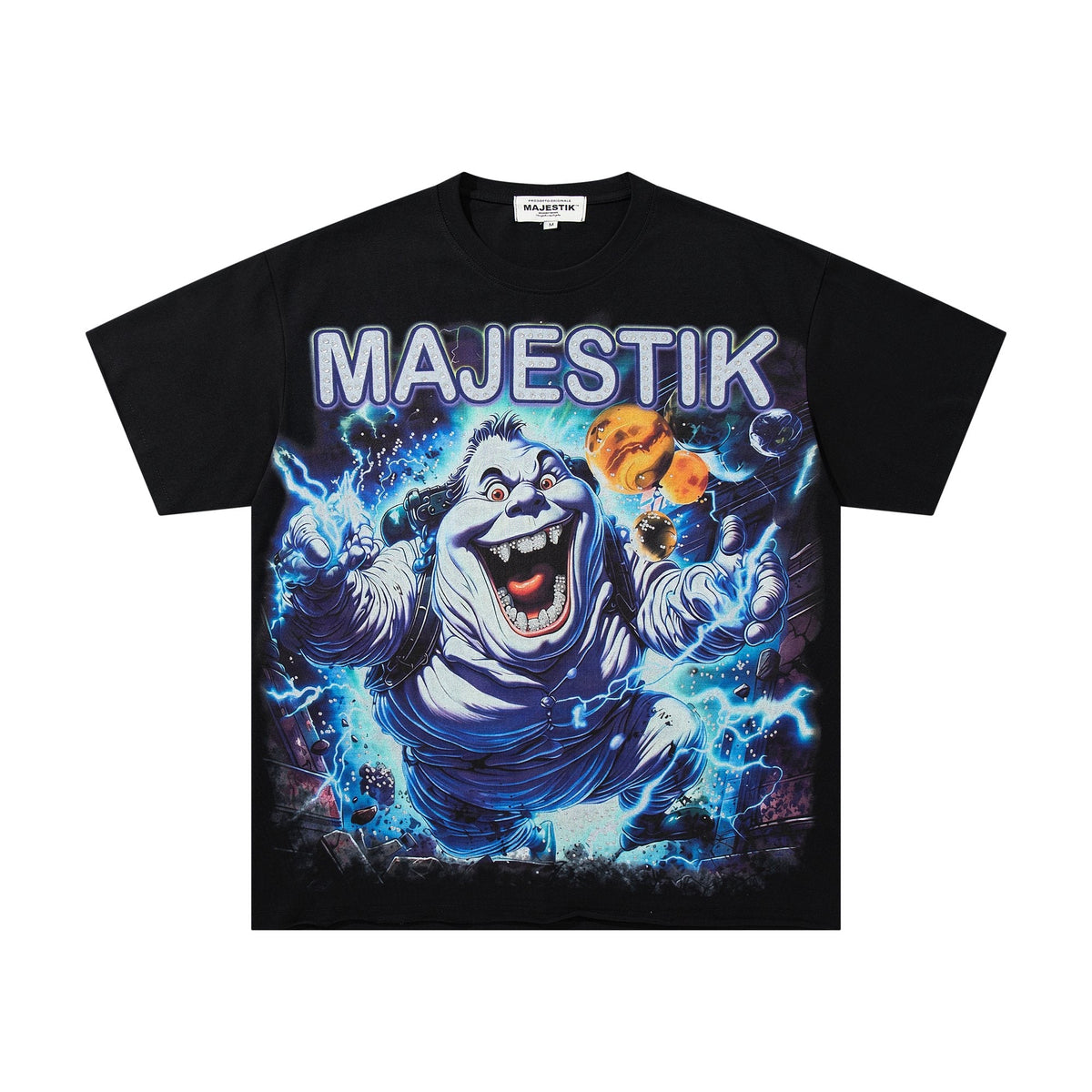 MAJESTIK Monster Graphic Short-Sleeve T-Shirt