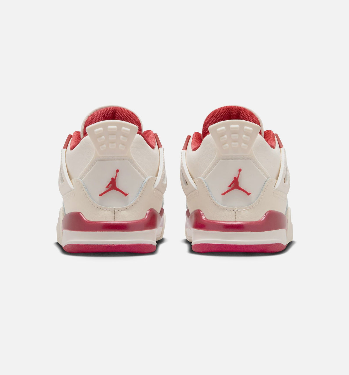 Air Jordan 4 Retro "Valentine's Day" Infant/Toddler Lifestyle Shoes – Pale Ivory/Sierra Red/Tough Red