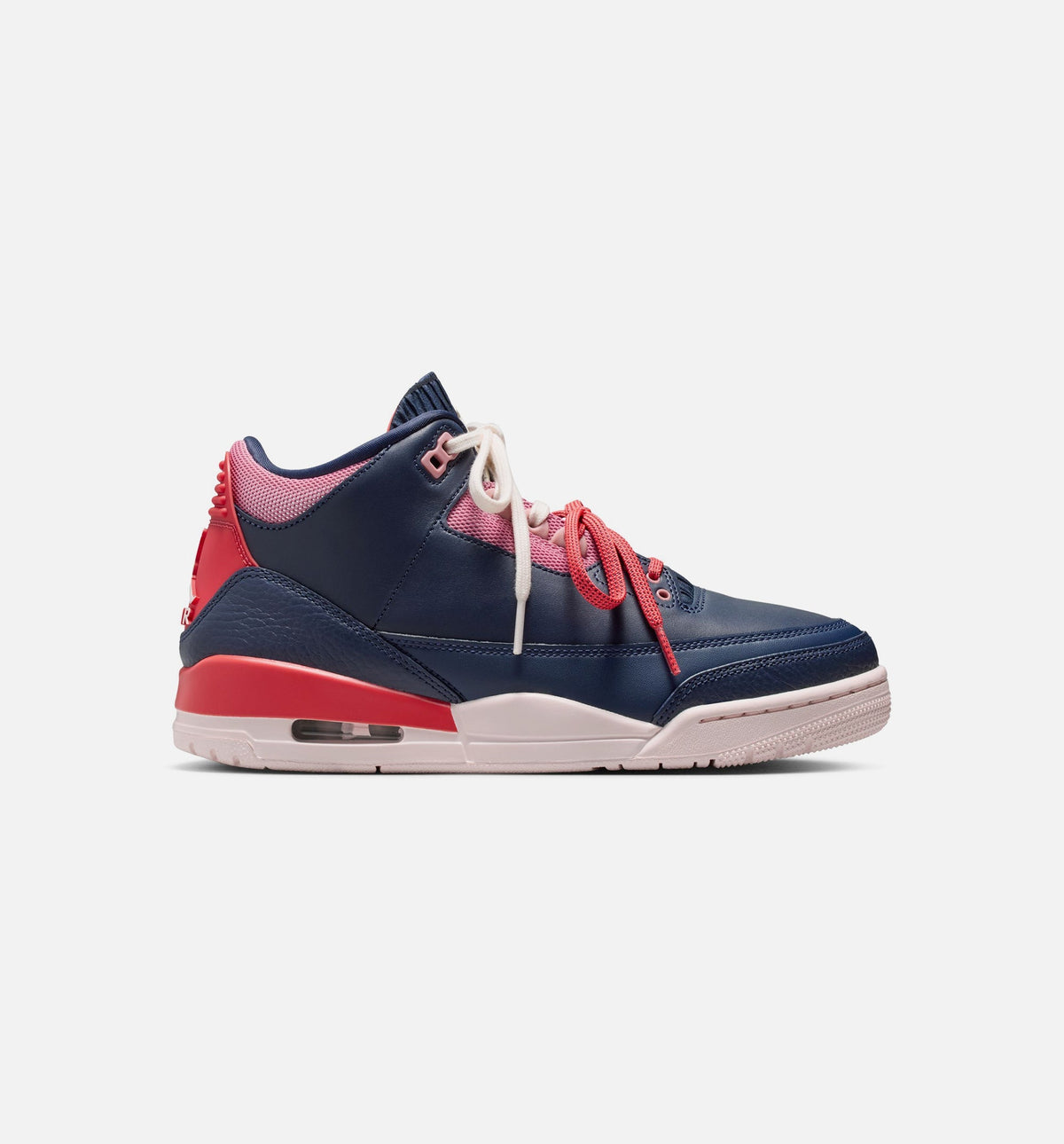 Air Jordan 3 Retro Sport Renaissance Women's Sneakers - Dark Blue / Chalk White / Red
