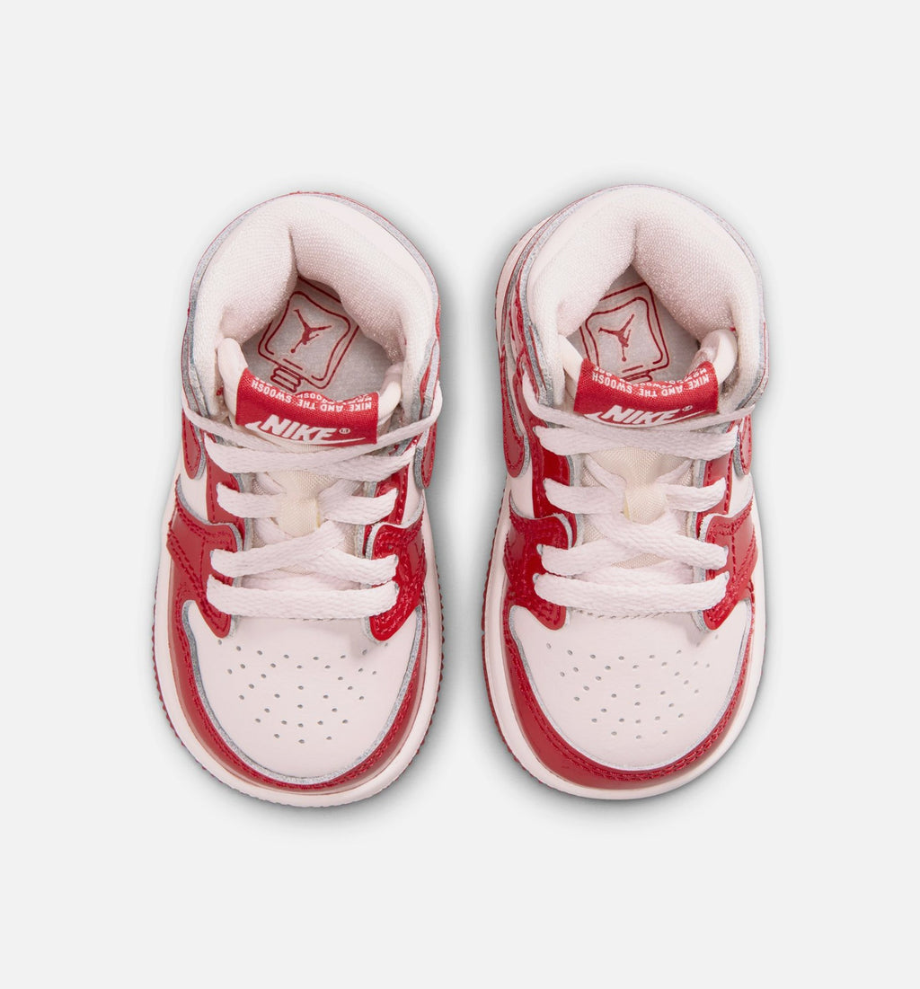 Air Jordan 1 Retro High OG Nails & Grails Infant & Toddler Shoes - University Red/Metallic Silver