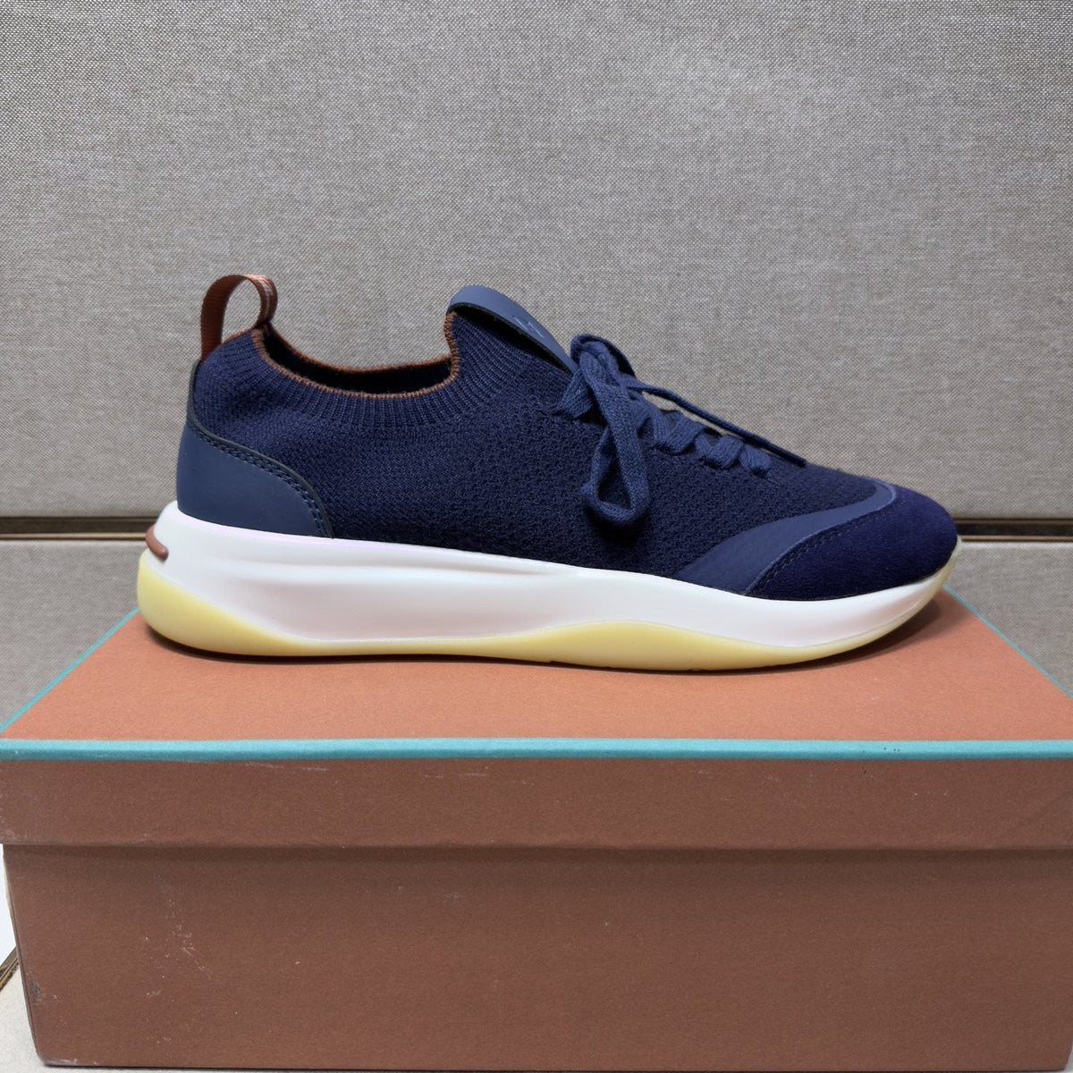 Loro Piana Men's Mesh Low-Top Sneakers - Contrast Midsole And Outsole