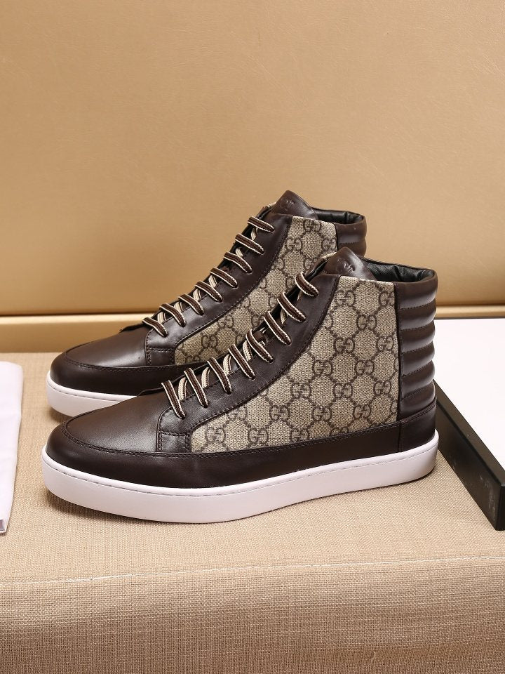 Gucci Men's GG-Pattern High-Top Sneakers