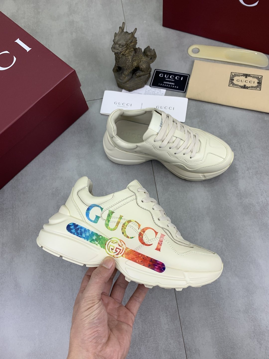 Gucci Multicolor Accent Chunky Sneakers